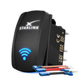 Starlink Mini/Gen 1-3 Waterproof Rocker Switch, 20A 12V/24V 5-Pin On/Off Switch for RV & Marine