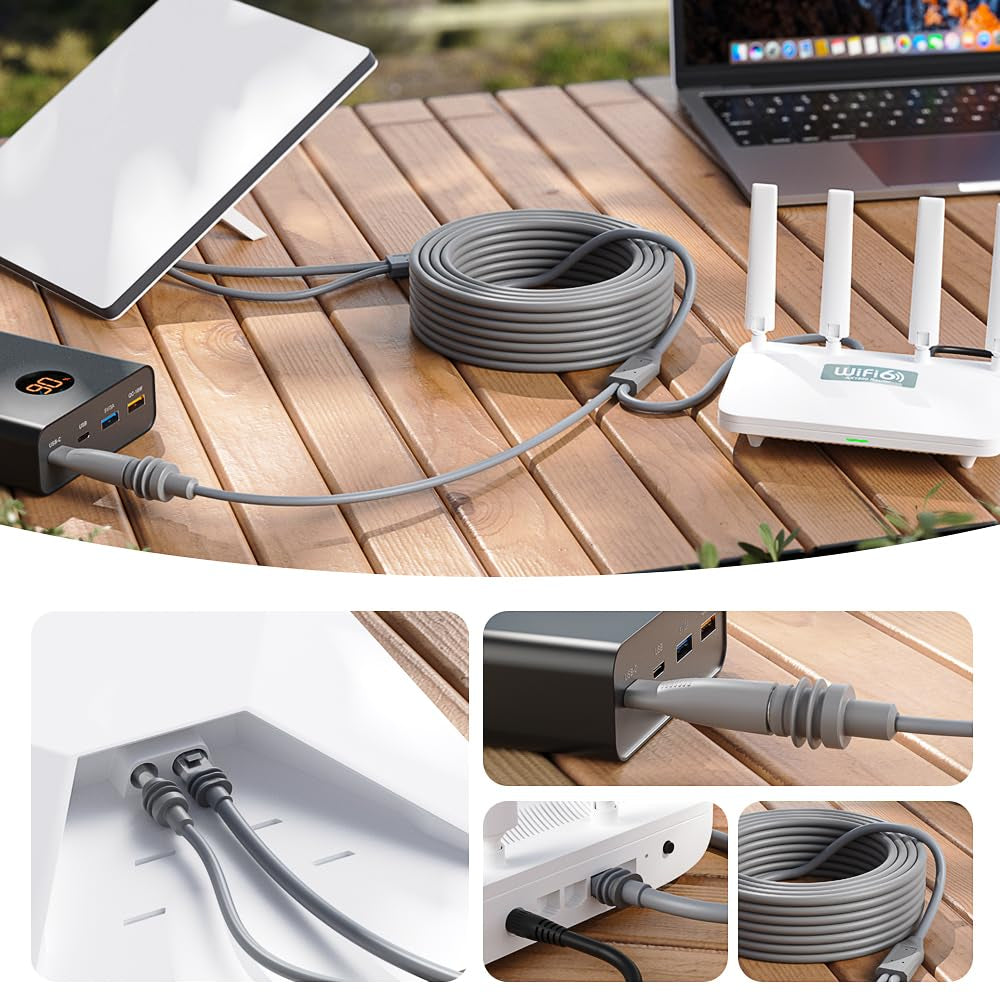 Ryvaxo Starlink Mini power adapter for RV and camping setup, product detail image 5