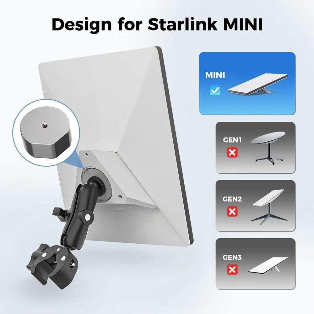 2024-2026 New Version Adjustable aluminum alloy Clamp Mount Kit for Starlink