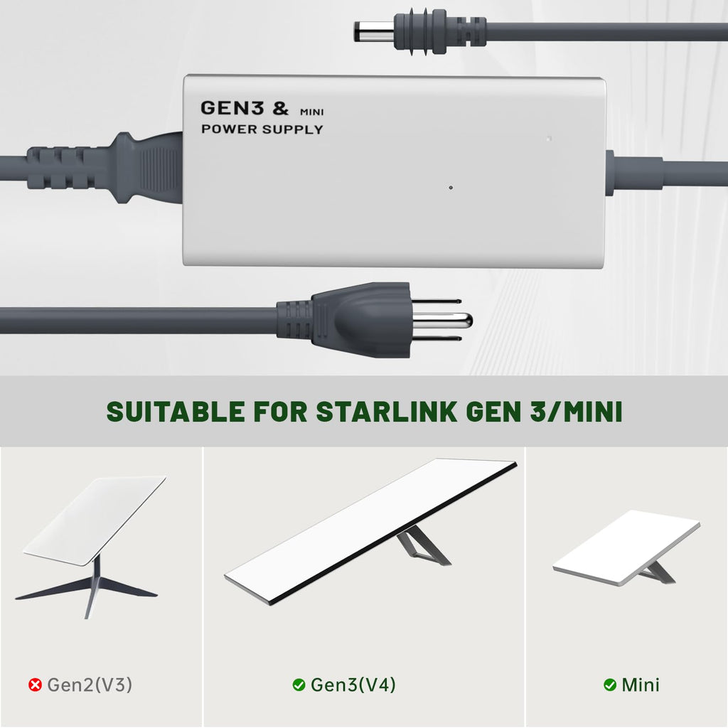 Ryvaxo Starlink Mini and Gen 3 power adapter for RV and camping setup, product detail image 5