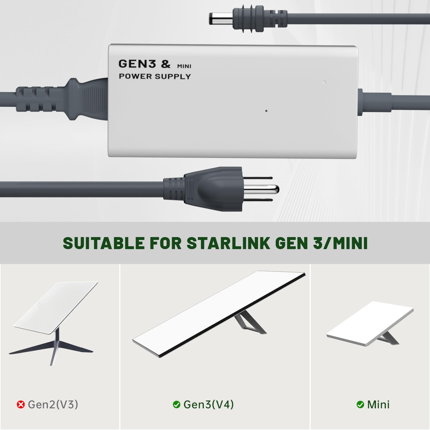 Ryvaxo Starlink Mini and Gen 3 power adapter for RV and camping setup, product detail image 5