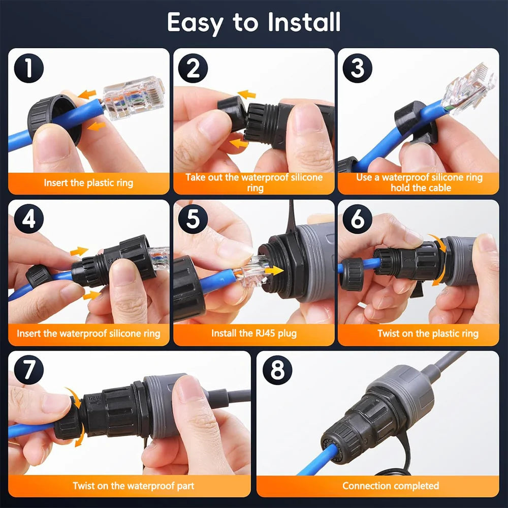 Ryvaxo Starlink Gen 2 power cable accessory for roof installation, product detail image 5