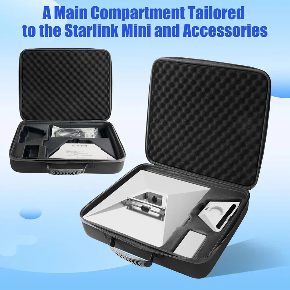 Starlink Mini EVA Carry Case 2.0 — Shockproof Travel & Accessory Organizer