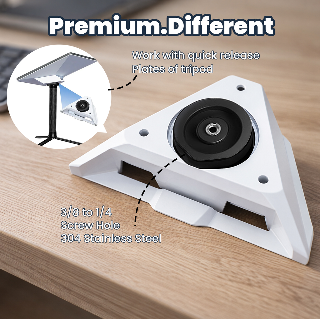 Tripod Mount Adapter for Starlink Mini 2024-2026 Models – Compatible with 1/4"-20 & 3/8"-16 Threads