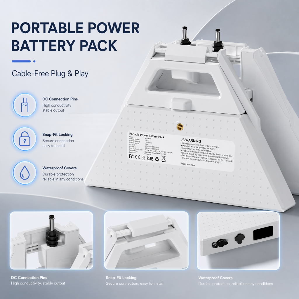 Starlink Mini Portable Battery Pack 27500mAh 99Wh with LCD Display