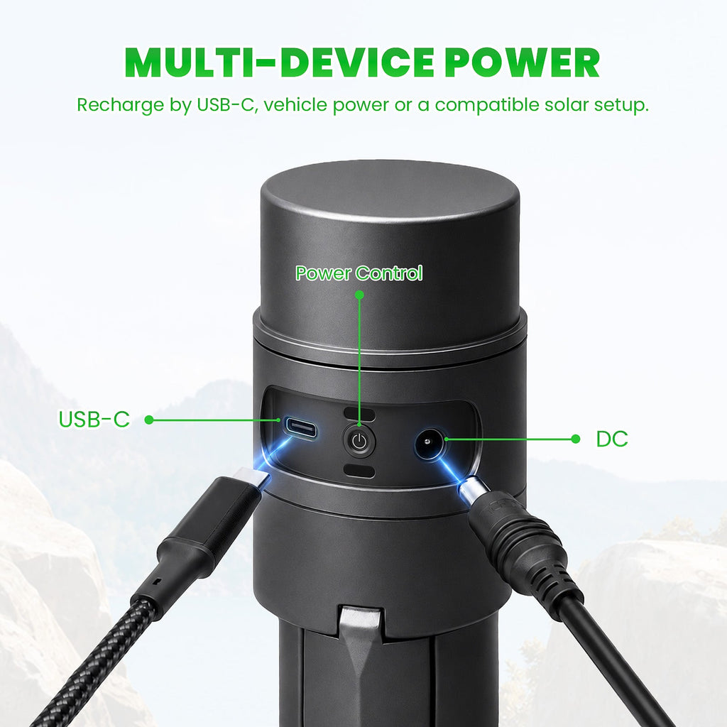 Starlink Mini Battery Tripod Mount, 27000mAh Adjustable Stand for Camping & RV