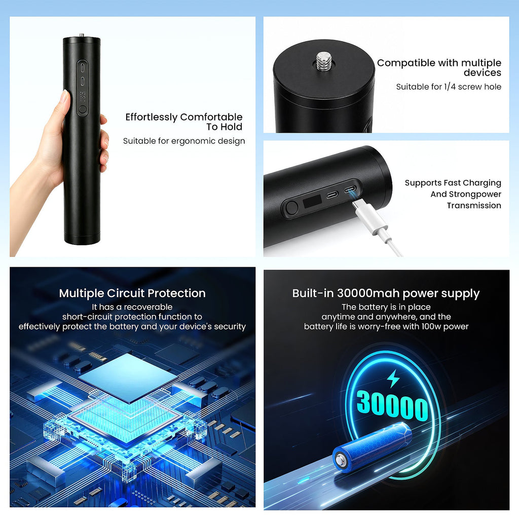 Starlink Mini Stand Power Bank 30000mAh, 100Wh With Carrying Case