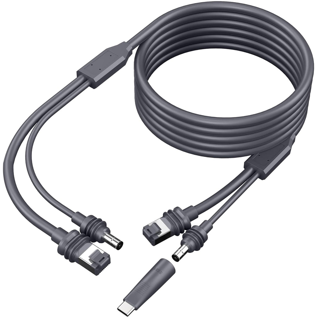 3 in 1 Starlink Mini Cable, High-Speed USB C/Car Charger/DC to DC Replacement Cable