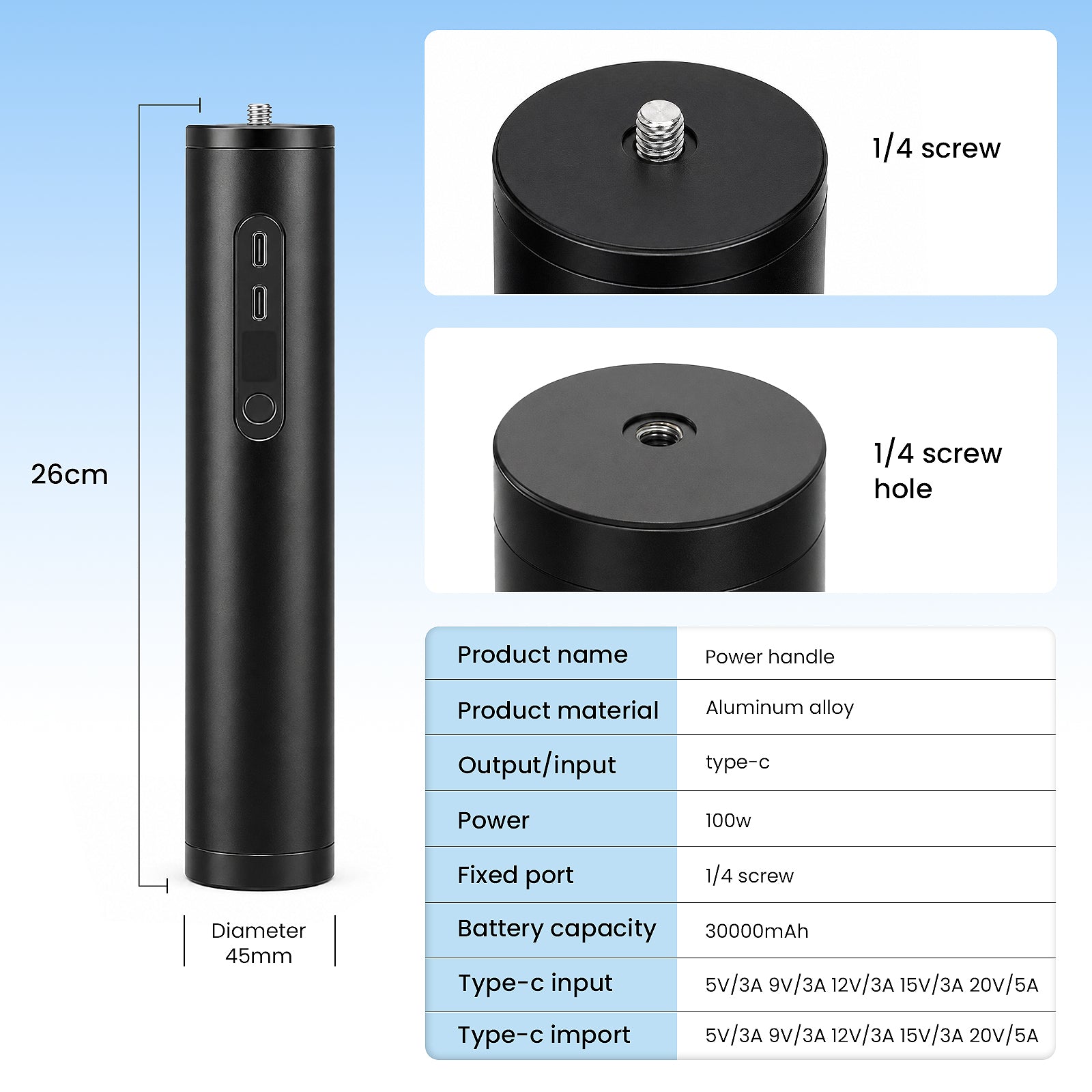 Starlink Mini Stand Power Bank 30000mAh, 100Wh With Carrying Case