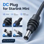 Ryvaxo Starlink Mini car charger adapter for RV and camping setup, product detail image 3