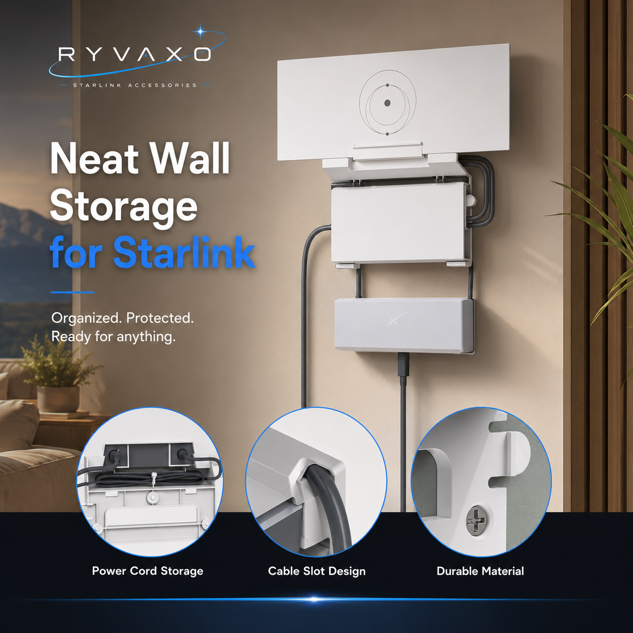 Ryvaxo Starlink Gen 3 power adapter for vehicle setup, product detail image 2
