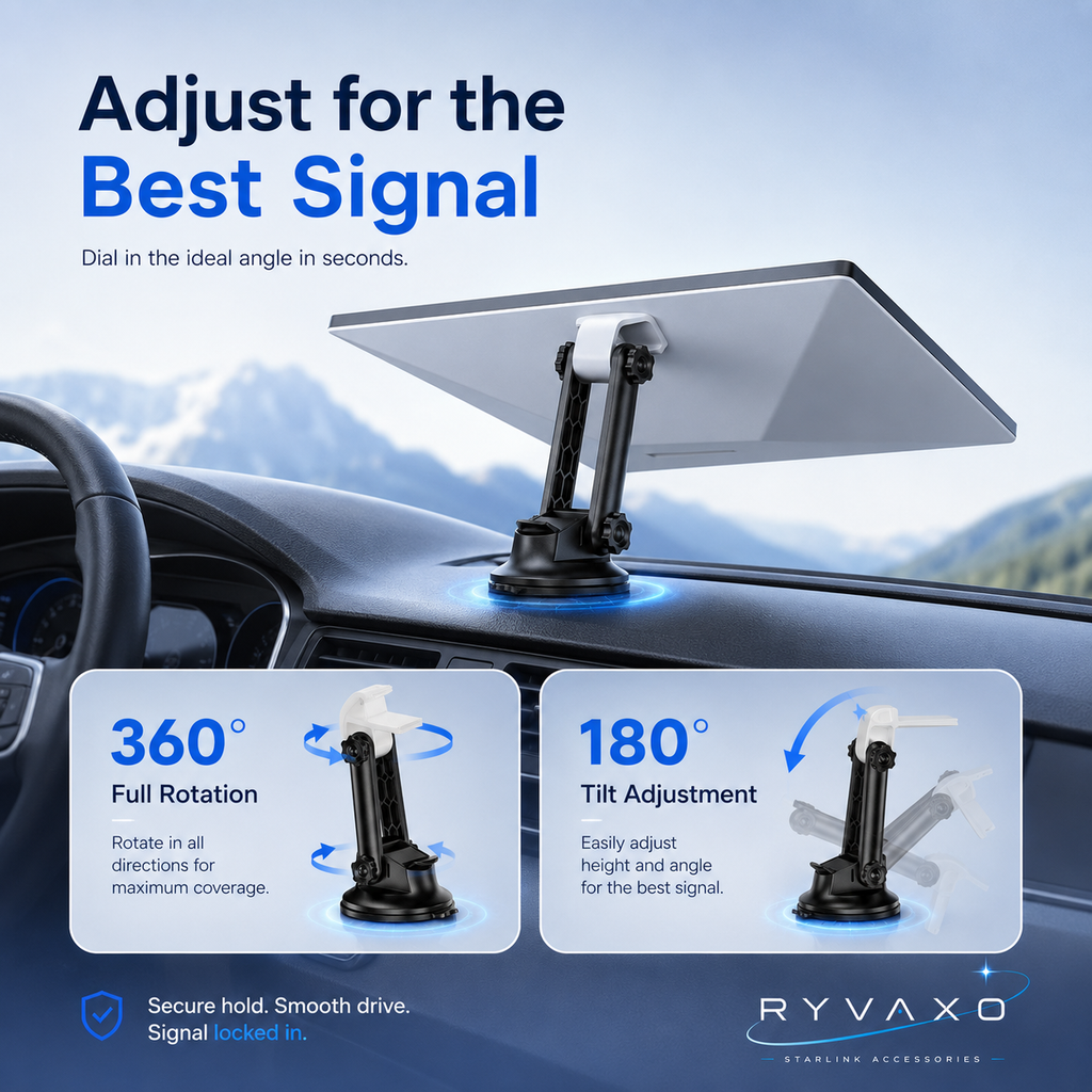 Ryvaxo Starlink Mini car charger adapter for RV and camping setup, product detail image 4