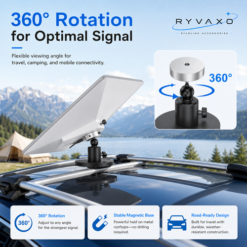 Ryvaxo Starlink Mini car charger adapter for RV and camping setup, product detail image 2