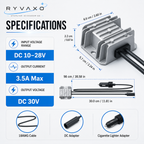 Ryvaxo Starlink Mini car charger adapter for RV and camping setup, product detail image 4