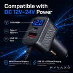 Ryvaxo Starlink Mini car charger adapter for RV and camping setup, product detail image 4