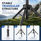 Ryvaxo Starlink Gen 3 roof mount for RV and camping setup, product detail image 2
