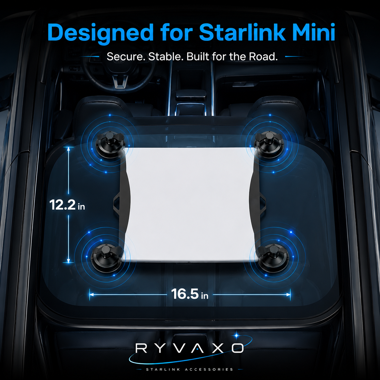 Ryvaxo Starlink Mini car charger adapter for RV and camping setup, product detail image 2