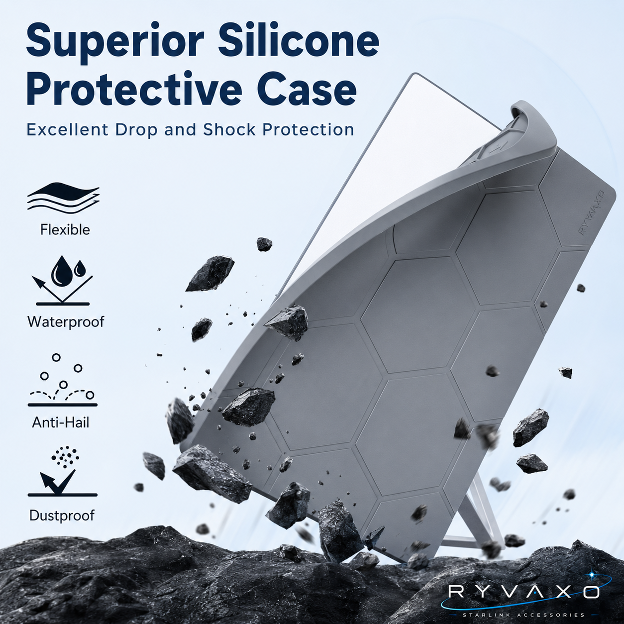 Ryvaxo Starlink Gen 3 protective cover for roof installation, product detail image 2