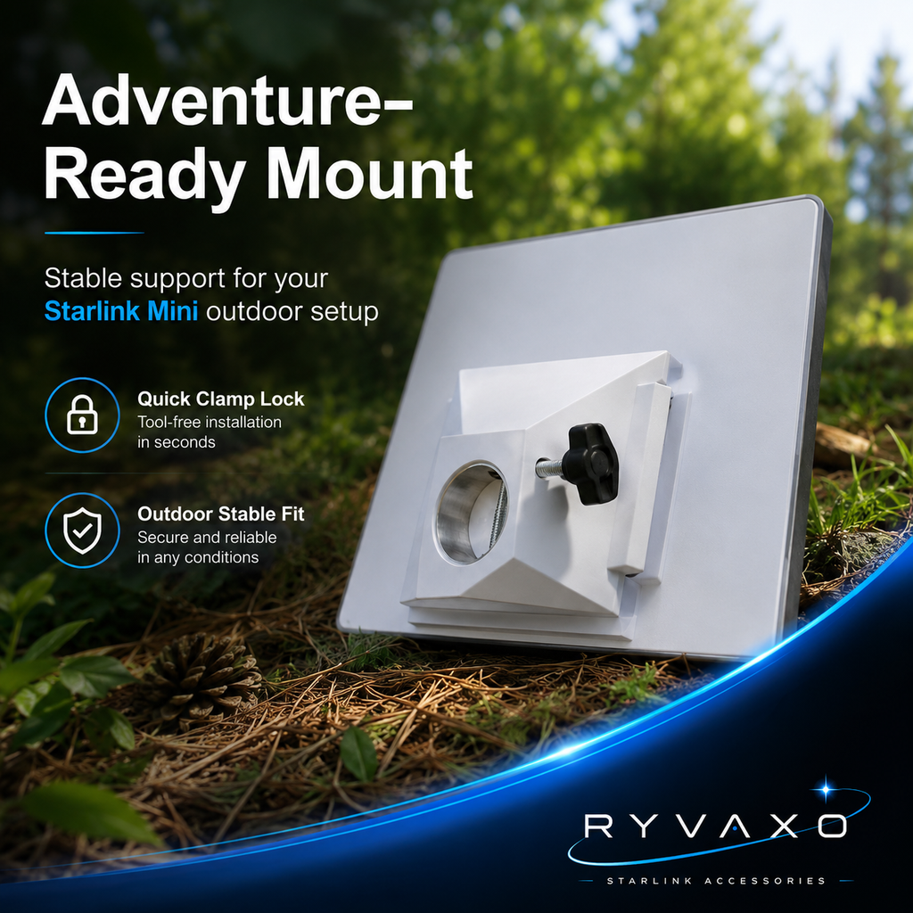 Ryvaxo Starlink Mini car charger adapter for RV and camping setup, product detail image 3
