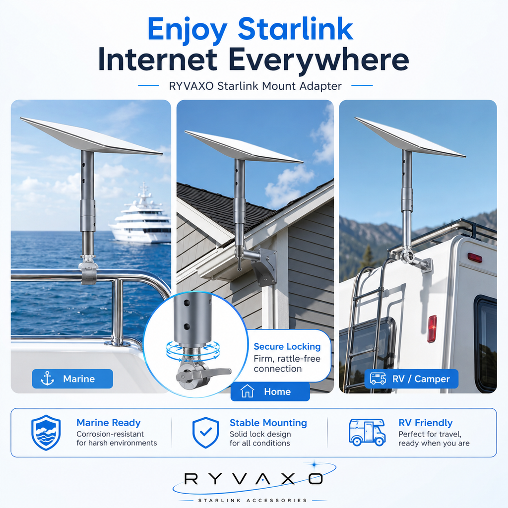 Ryvaxo Starlink Gen 2 power cable accessory for power and cable routing, product detail image 2