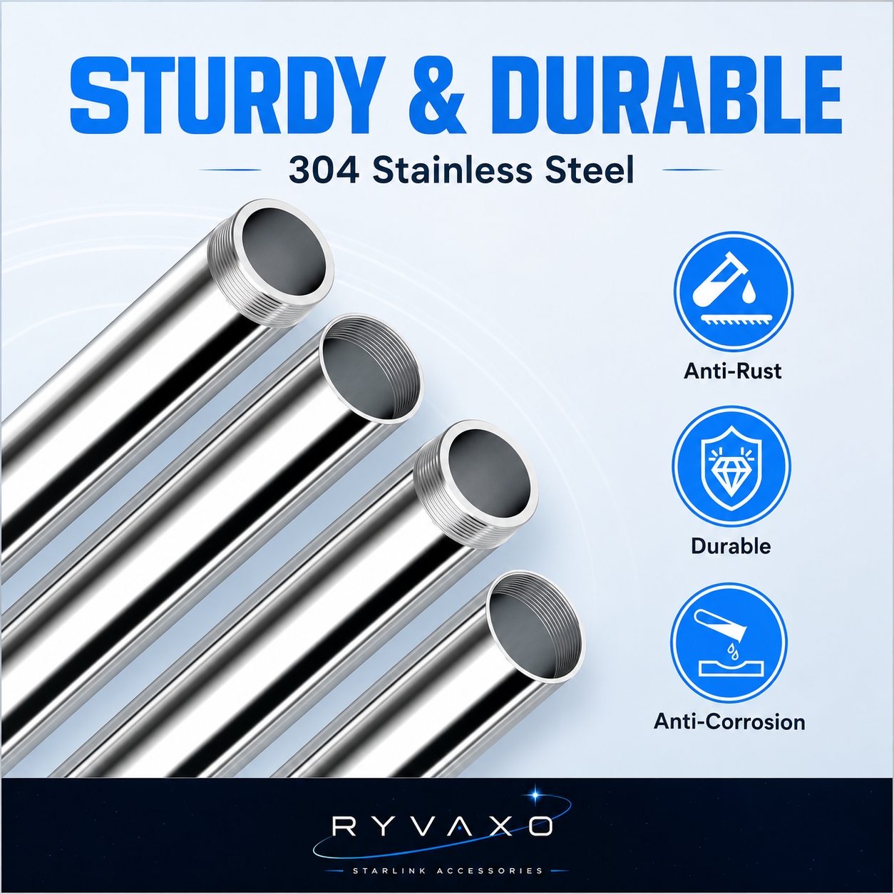Ryvaxo Starlink Gen 3 wall mount for wall installation, product detail image 2