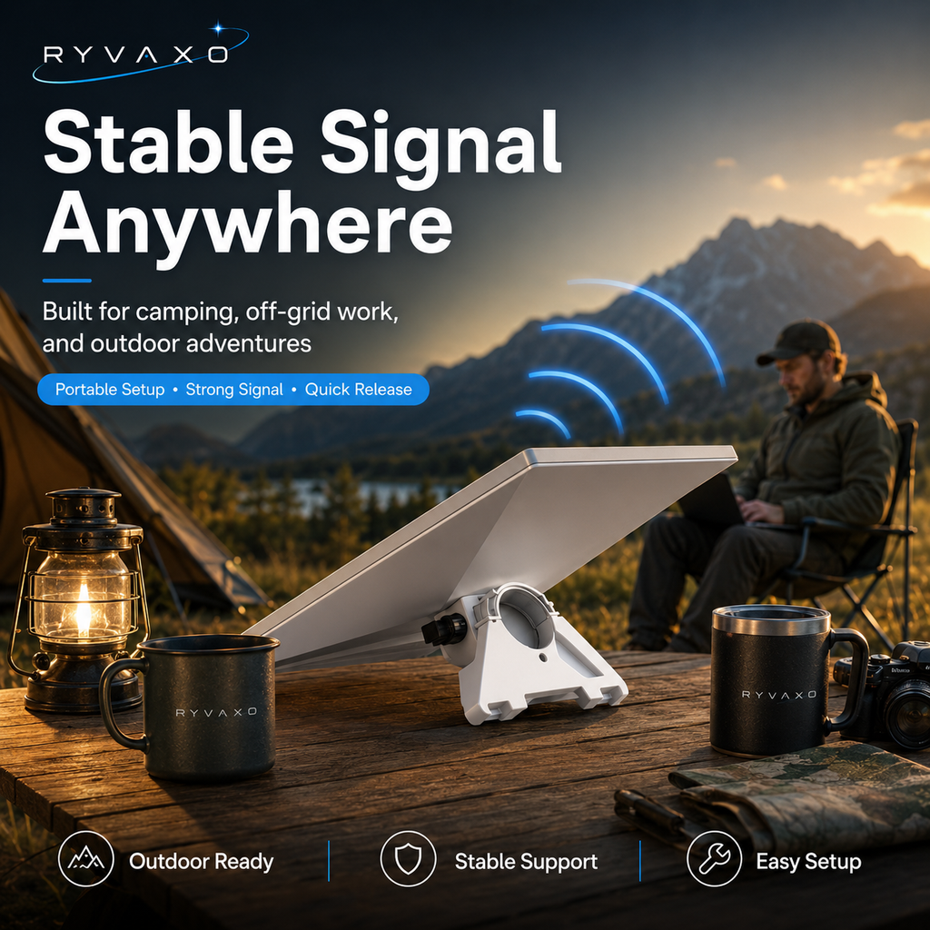 Ryvaxo Starlink Mini and Gen 3 car charger adapter for RV and camping setup, product detail image 2