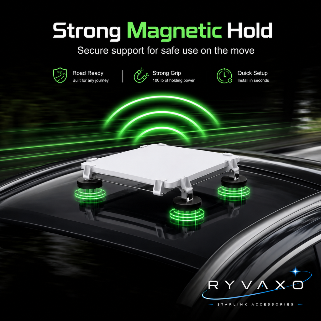 Ryvaxo Starlink Mini and Gen 3 car charger adapter for RV and camping setup, product detail image 4