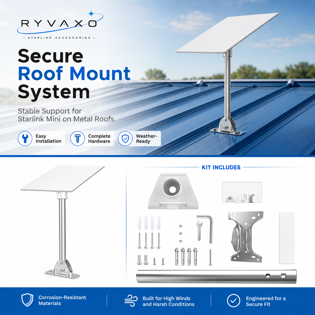 Ryvaxo Starlink Mini and Gen 3 power adapter for RV and camping setup, product detail image 2