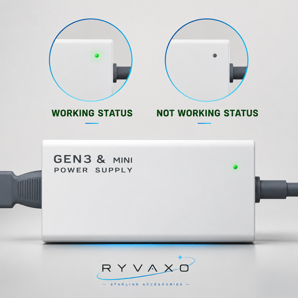 Ryvaxo Starlink Mini and Gen 3 power adapter for RV and camping setup, product detail image 2
