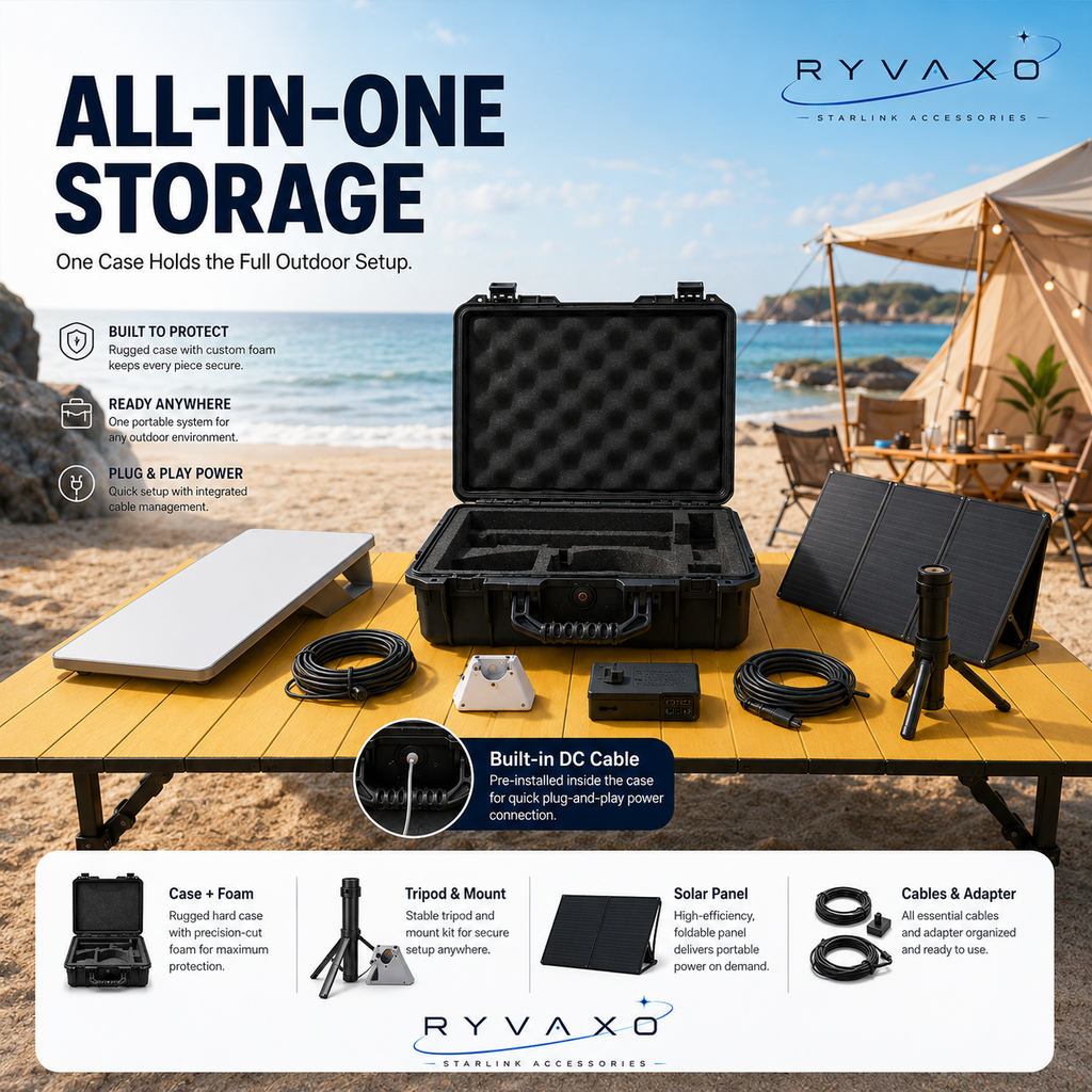 Ryvaxo Starlink Mini power adapter for RV and camping setup, product detail image 2