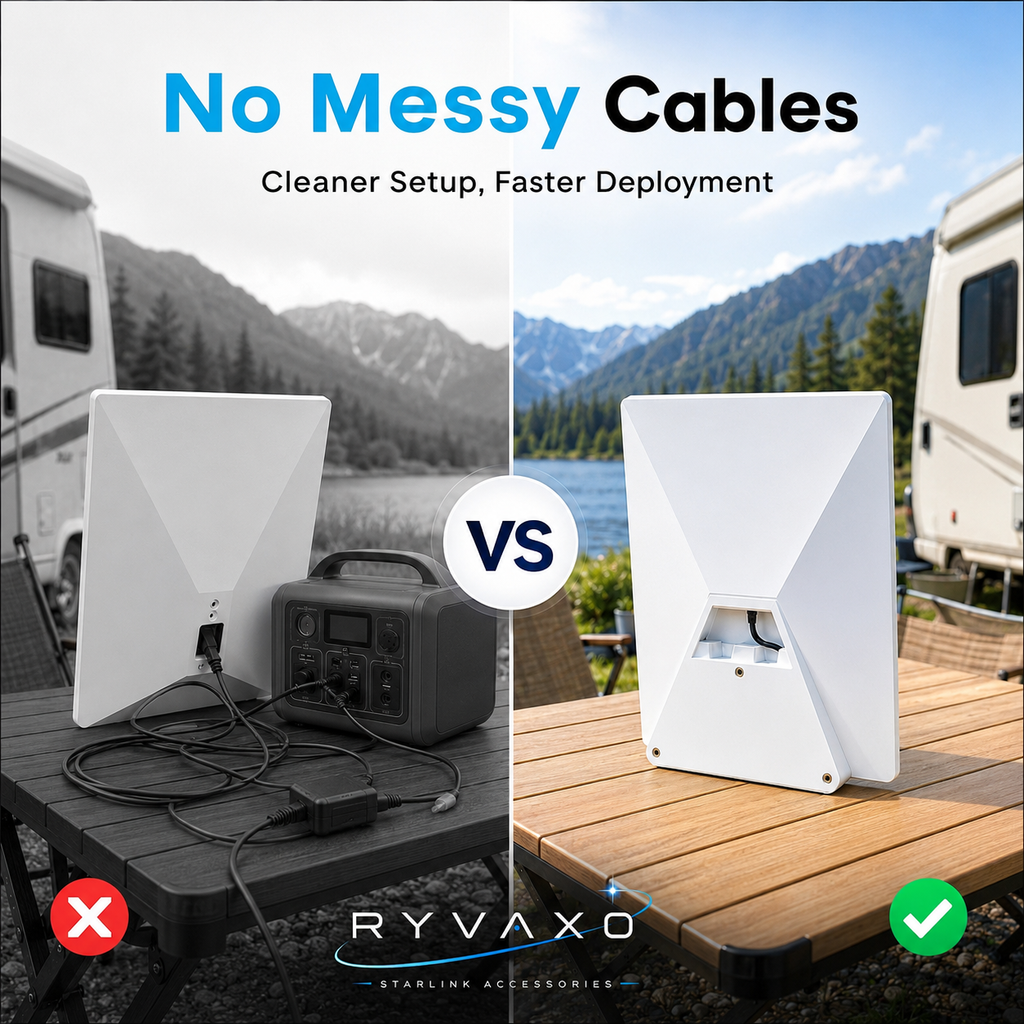 Ryvaxo Starlink Mini portable power bank for RV and camping setup, product detail image 2