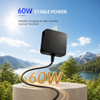 Ryvaxo Starlink Mini car charger adapter for RV and camping setup, main product image