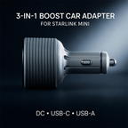 Ryvaxo Starlink Mini car charger adapter for RV and camping setup, product detail image 5