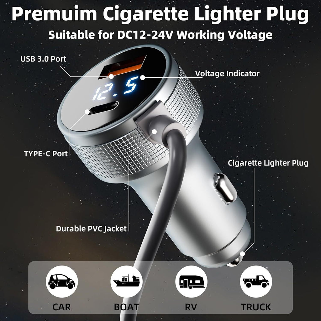 Starlink Mini 12V Car Adapter with Step Up Converter