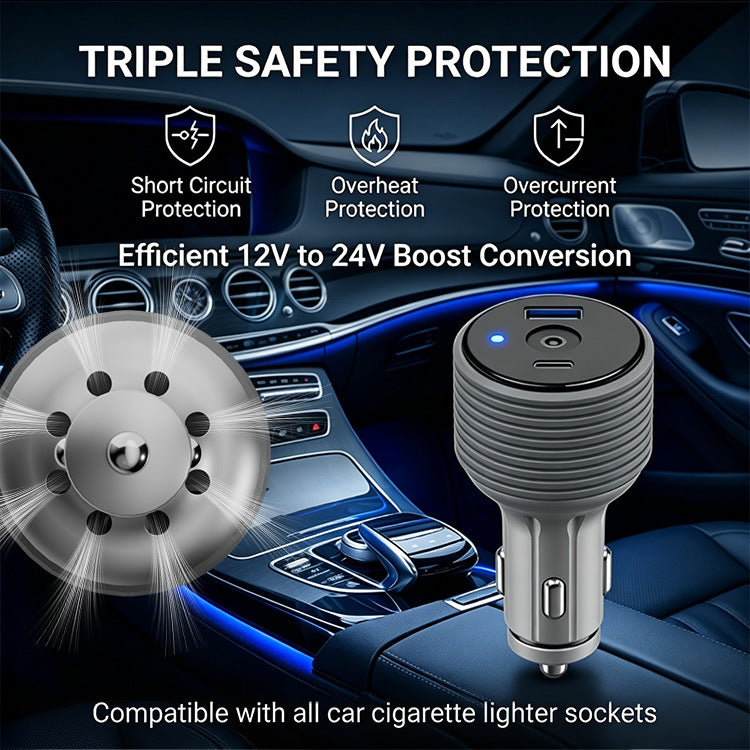 Starlink Mini Cigarette Lighter DC Step-Up Car Charger, 12/24V to 30V 3.5A