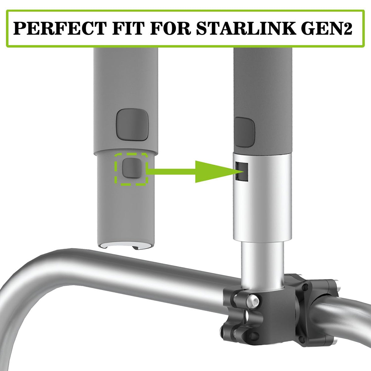 Starlink Mount with Pipe Adapter for Starlink Gen 2