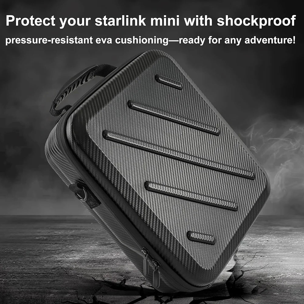 Portable Shockproof Travel Nylon EVA Shell Case for Starlink Mini