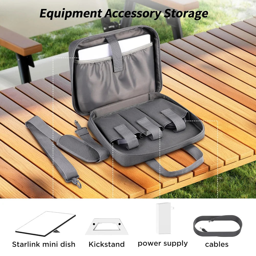 Compact Travel Case for Starlink Mini – Fits Dish & Accessories