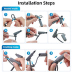 Ryvaxo Starlink Gen 2 and Gen 3 power cable accessory for roof installation, product detail image 6