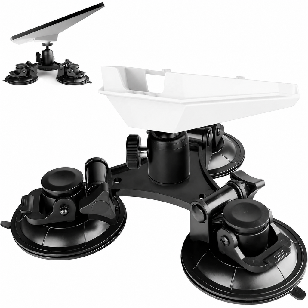 Starlink Mini Roof Triangular Suction Cup Mount 360 ° Horizontal Adjustment Suitable for Smooth Surface Installation Such as roof/sunroof/RV/Windows