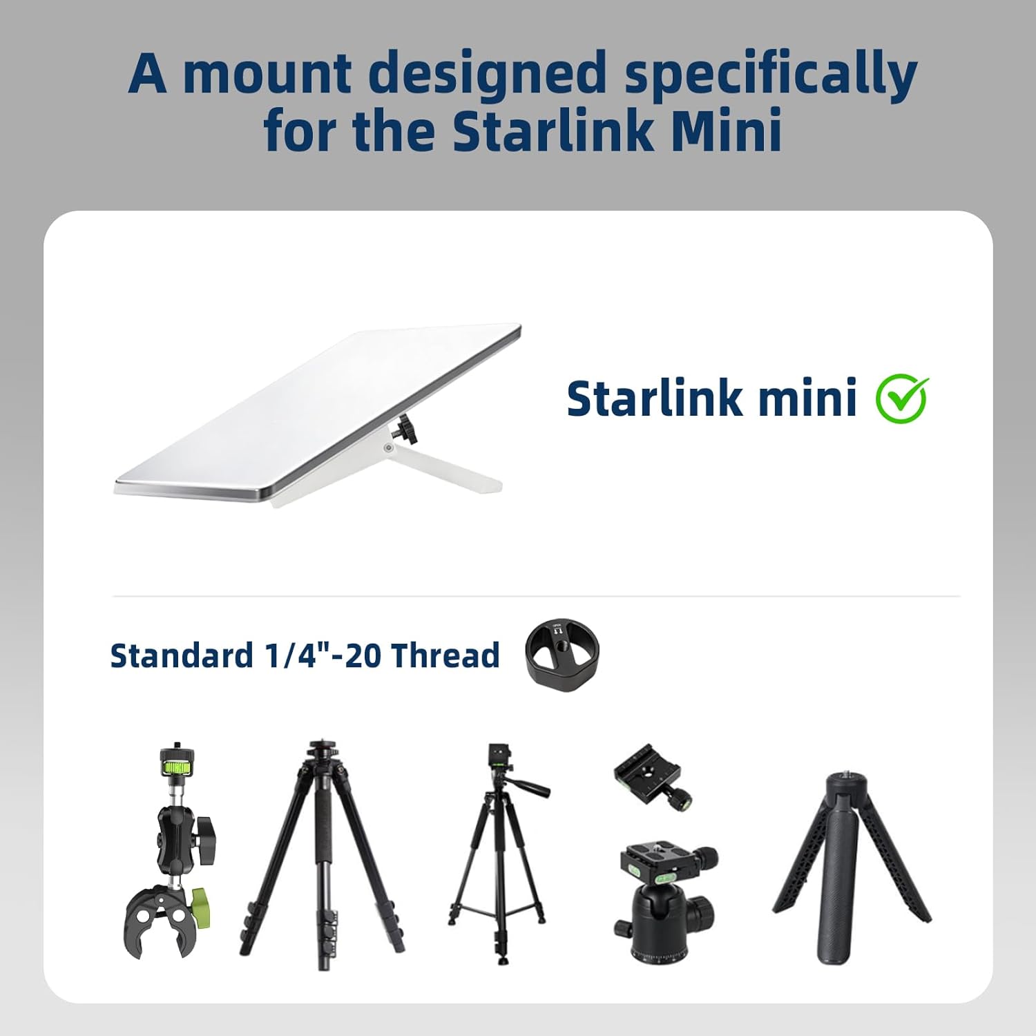 Starlink Mini 3-in-1 Adjustable Aluminum Mount Bracket