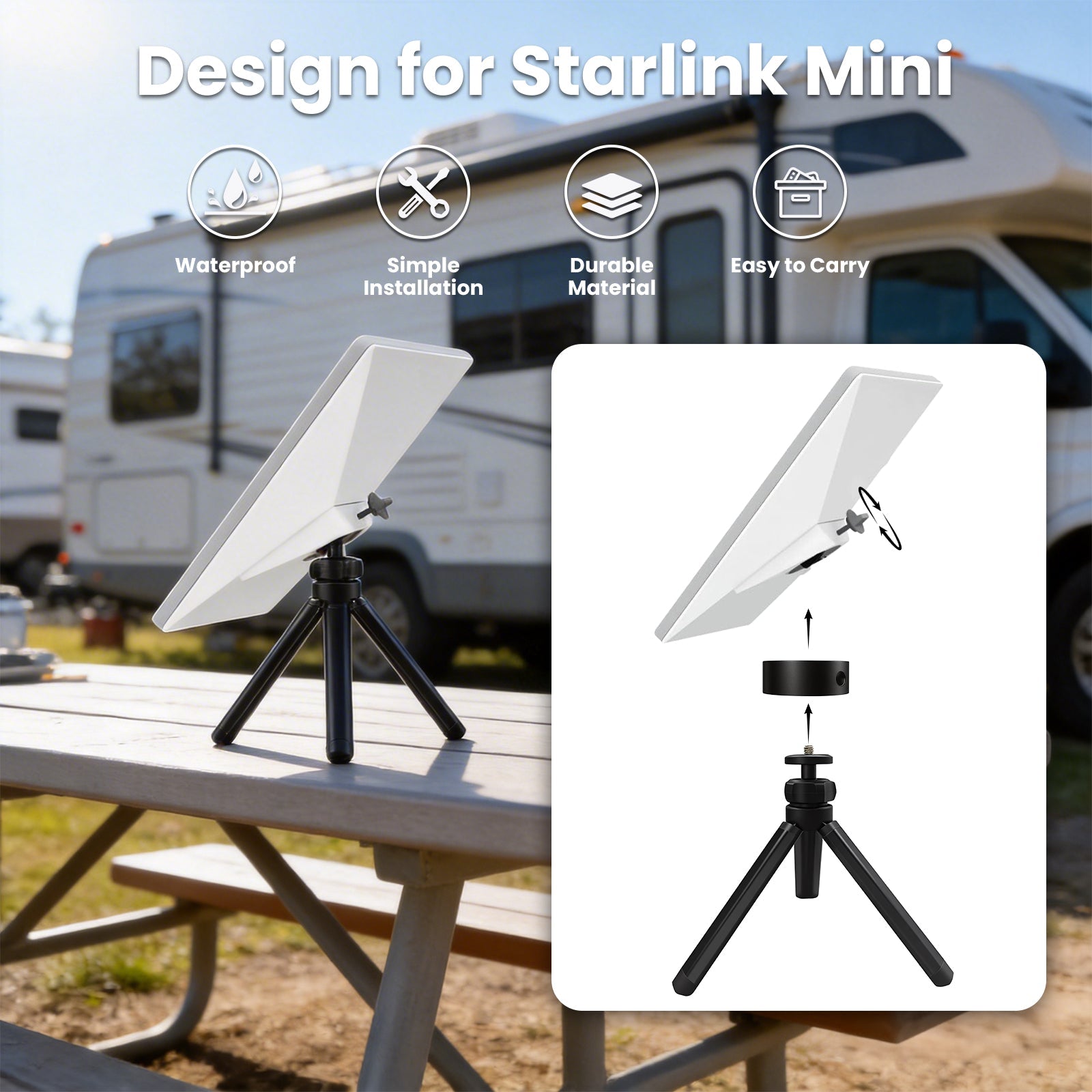 Starlink Mini Portable Triangle Stand (Stand Only)