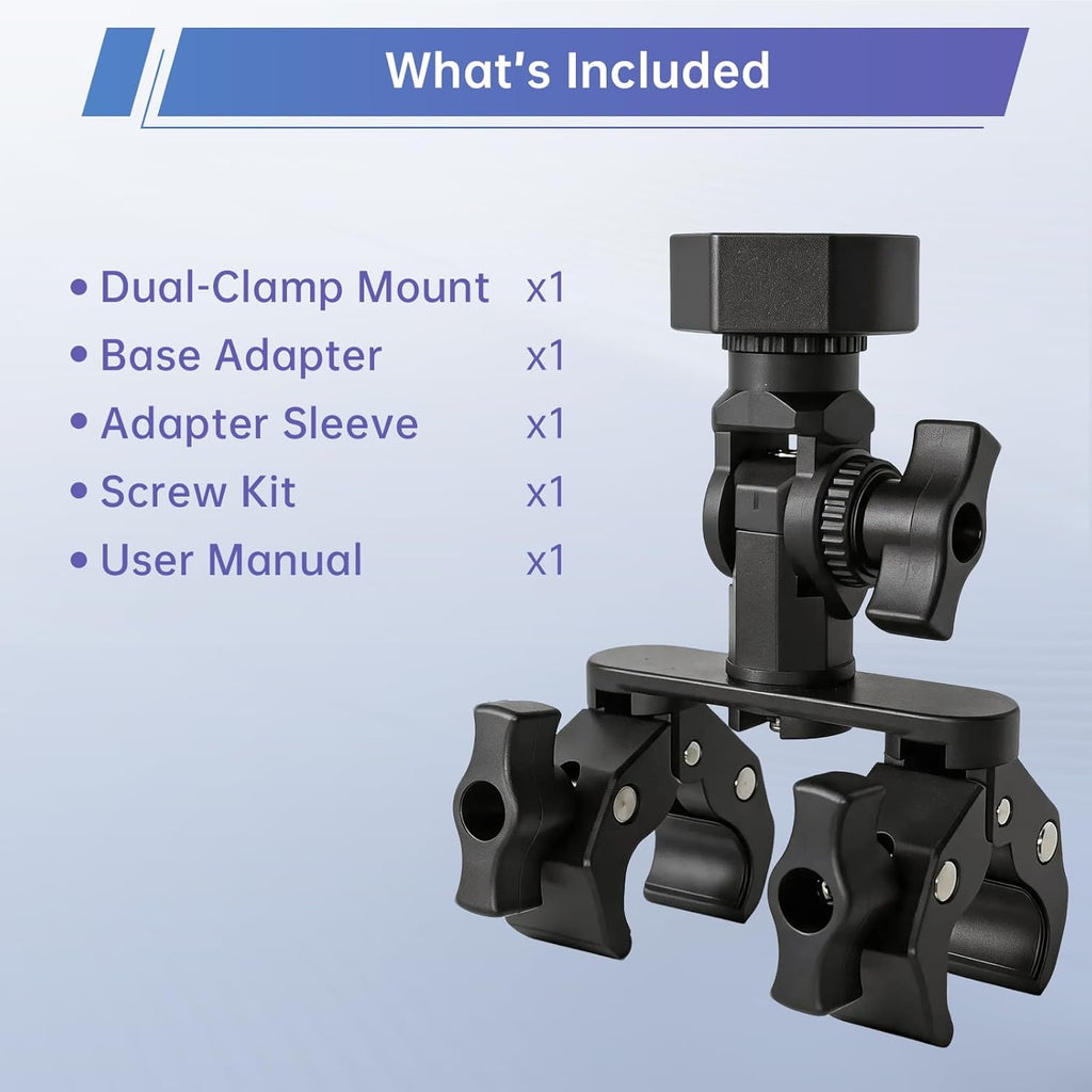 Starlink Mini Aluminum Adapter Dual-Clamp Vehicle Mount