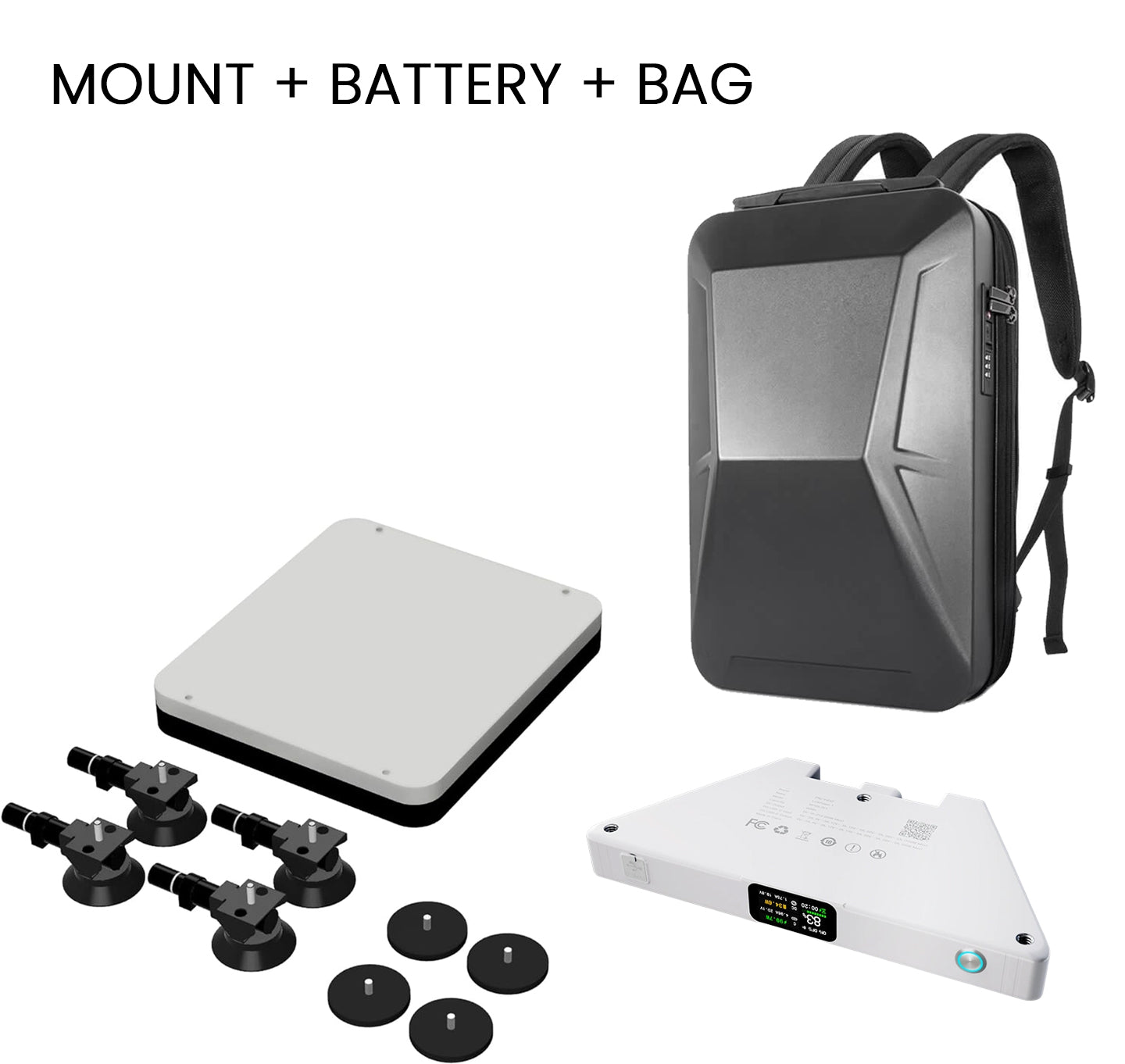 ASIGN Starlink Mini Roof & Interior Suction Mount for Car Roof, Windshield & Dash, Compatible with RV, Truck, SUV