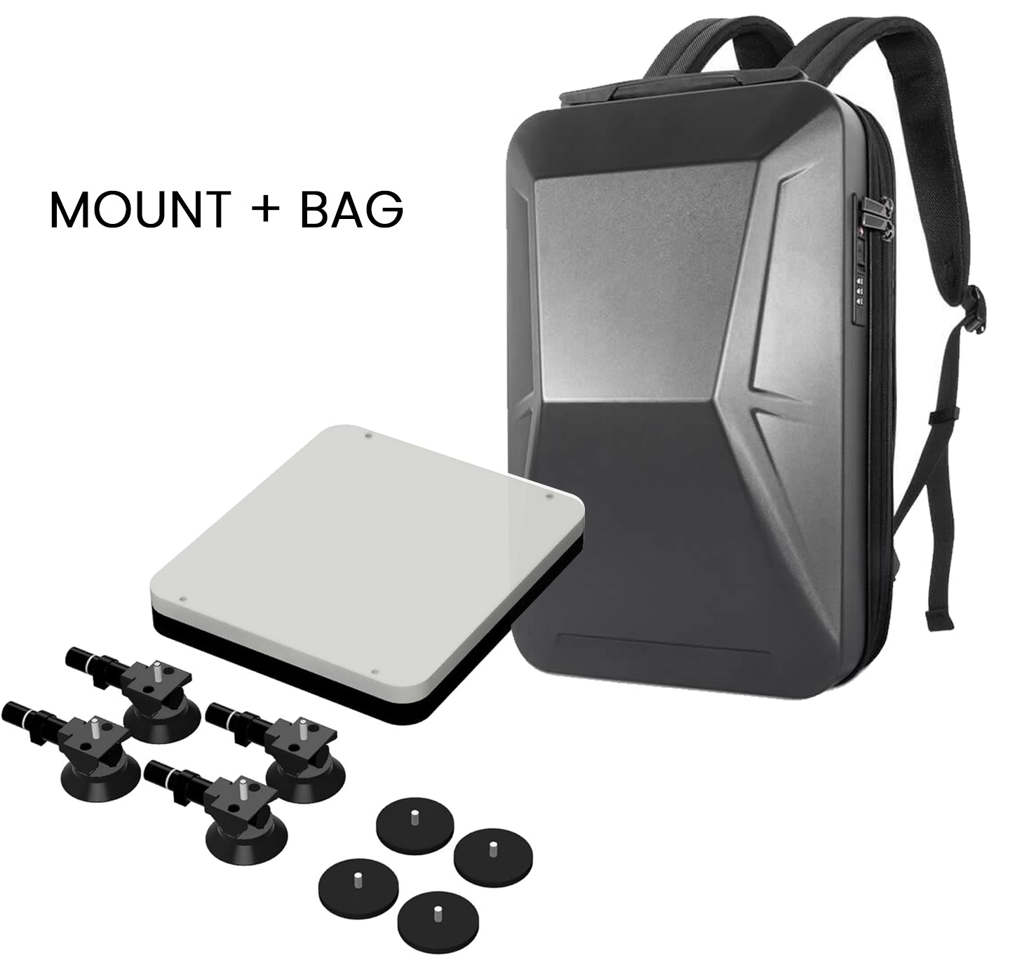 ASIGN Starlink Mini Roof & Interior Suction Mount for Car Roof, Windshield & Dash, Compatible with RV, Truck, SUV
